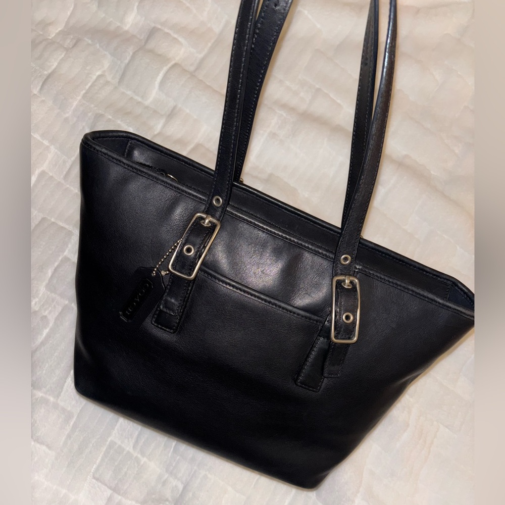 Vintage ✨ Coach Black Tote Medium Legacy 9847 - Picture 2 of 9